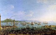 Antonio Joli The Embarkation of Charles III in the Port of Naples France oil painting reproduction